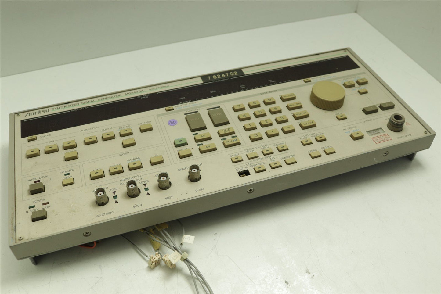 Anritsu MG3633A Synthesized Signal Generator 10kHz-2700MHz Front Panel Assy