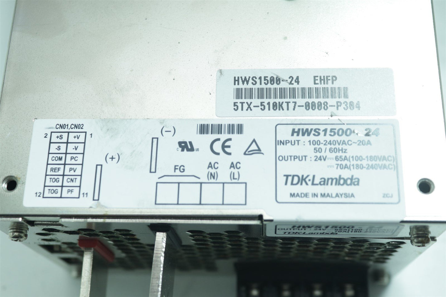 Kornit TDK-Lambda Switching Power Supplies 1560W 24V 65A AC/DC HWS1500-24