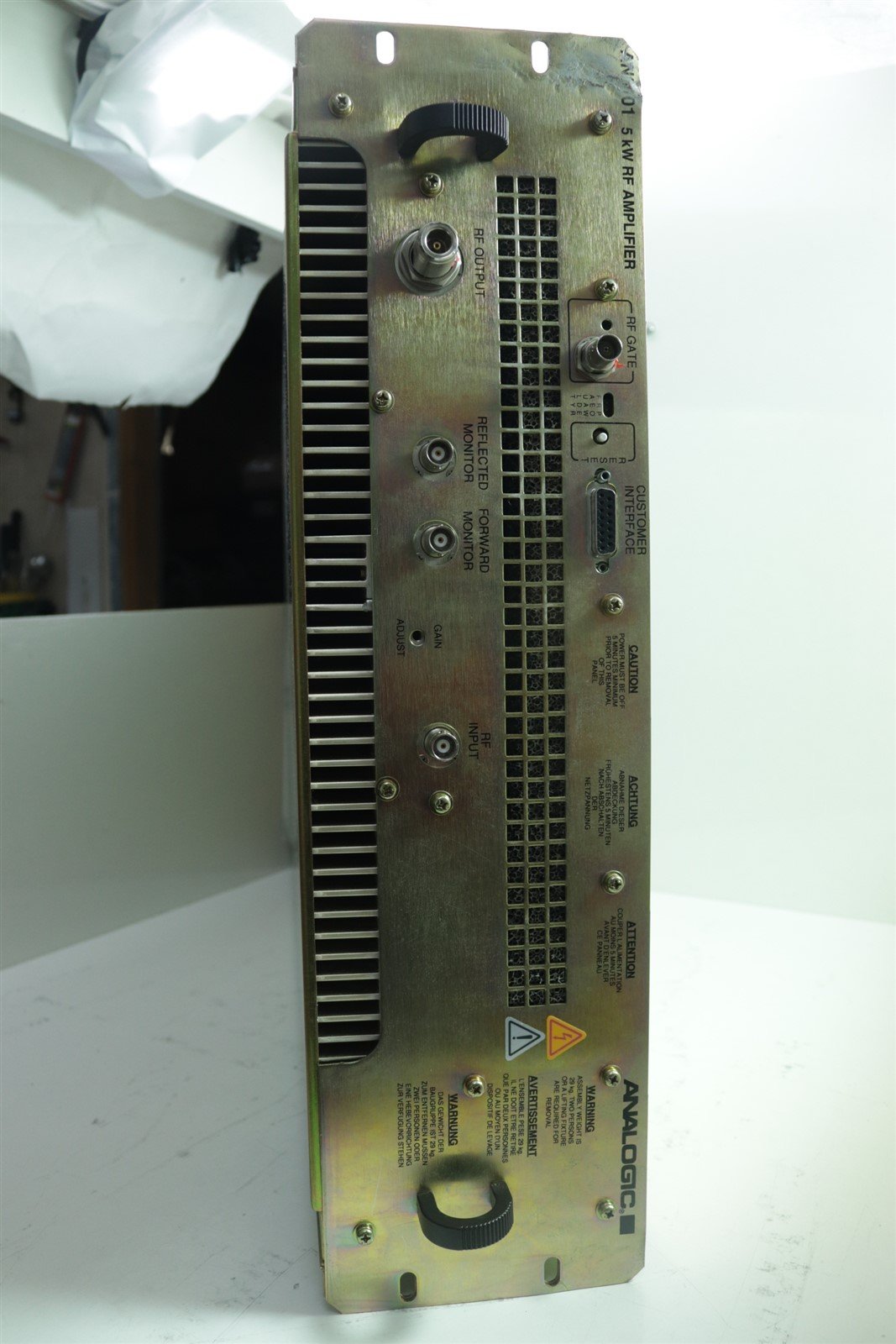 ANALOGIC AN8101-08 MRI RF Power Amplifier 5kW 6.5-43MHz philips Panorama TESTED