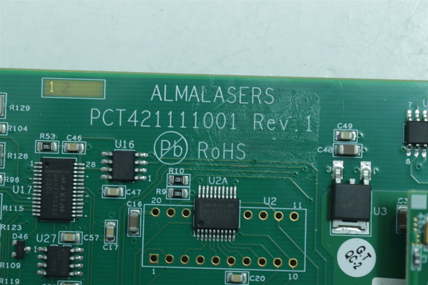 Alma Lasers PCT421111001 AEIP07111001-1B REV.1 CC3-2412DF-E Card