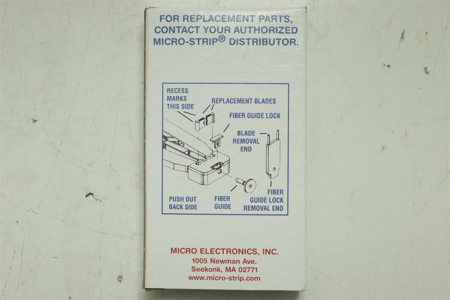 Micro Electronics Micro-Strip MS1-0268-31-FS Fiber Optics Precision Stripper