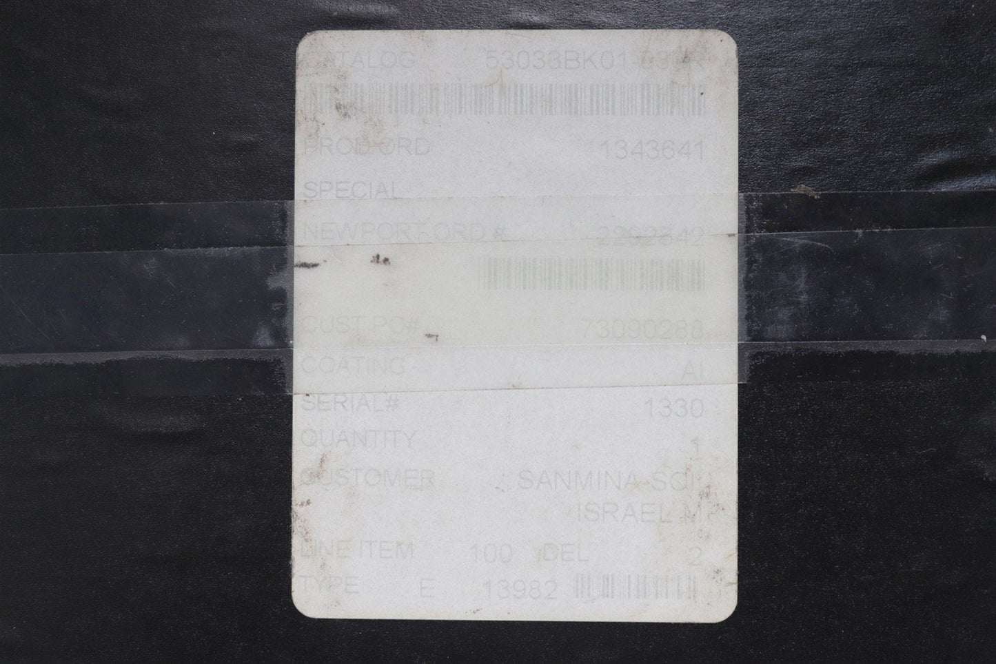 Richardson Gratings Plane Ruled Reflection Grating 1200 Grooves 53033BK01-030R