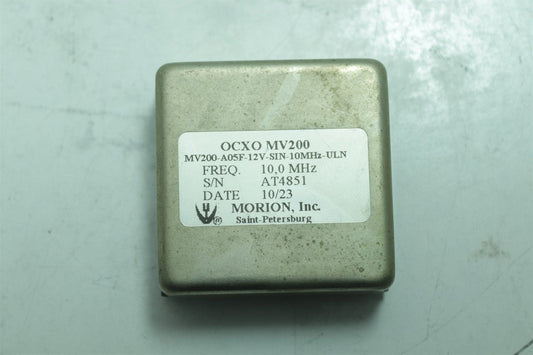 Morion MV200 10MHz OCXO Crystal Oscillator 12V Sine Wave Output 50x50x12mm