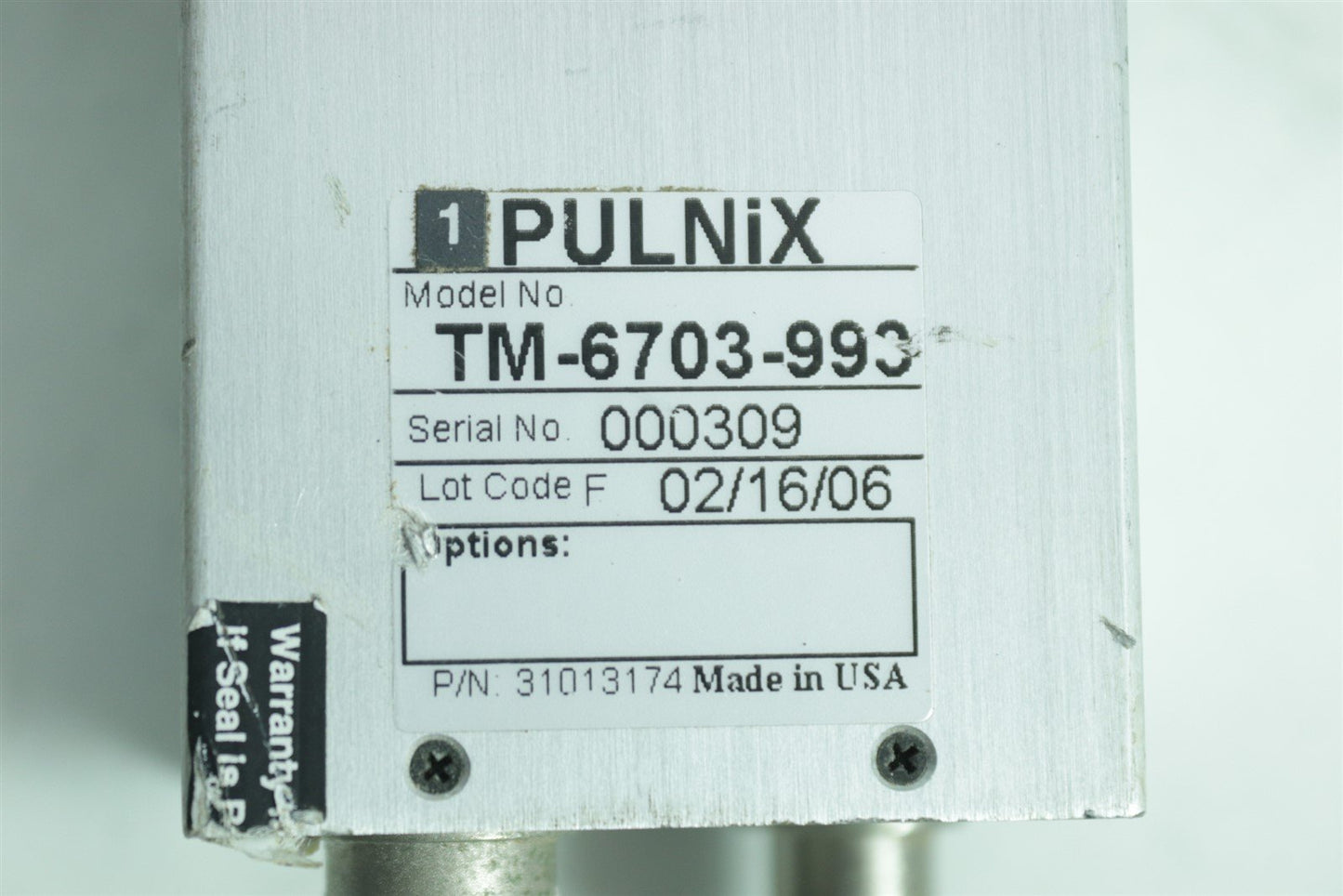 Pulnix Tm-6703-993 CCD Video Camera 31013174