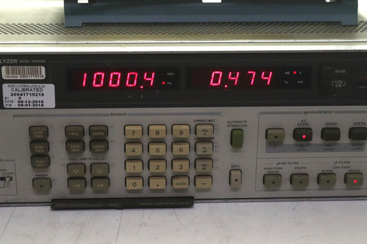 HP Agilent 8903B Audio Analyzer 20Hz - 100kHz Tested