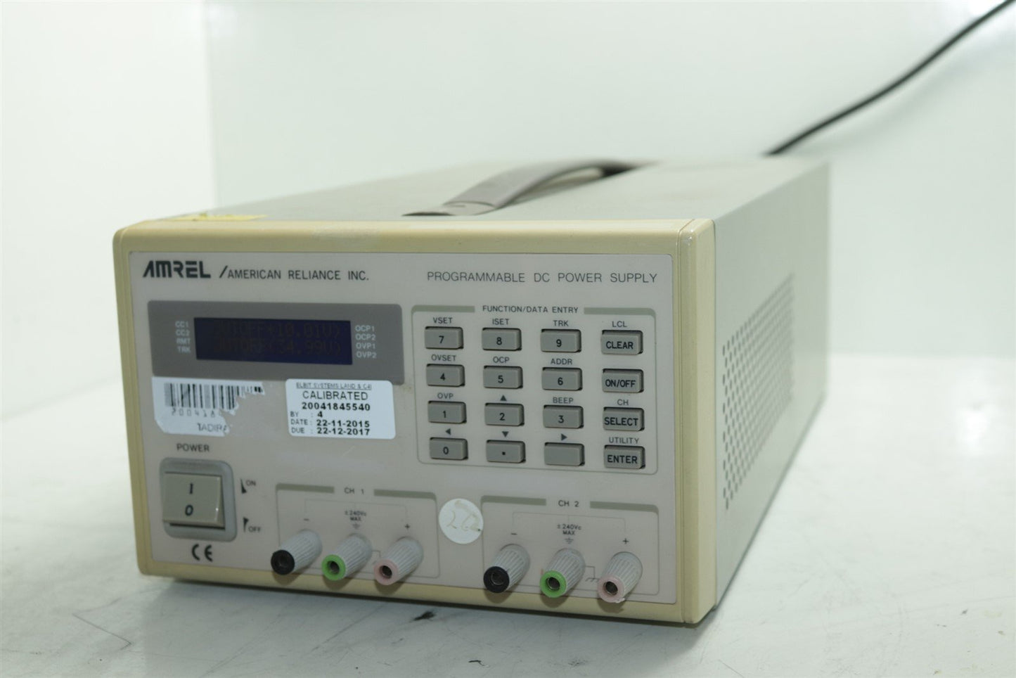 Amrel PPS35-2D 35 Volt 2 Amp, 140 W Dual Output Programmable DC Power Supply