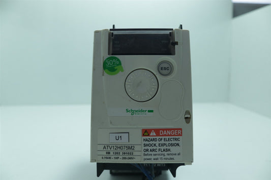 Schneider Electric Altivar Motor Driver ATV12H075M2 0.75 1HP