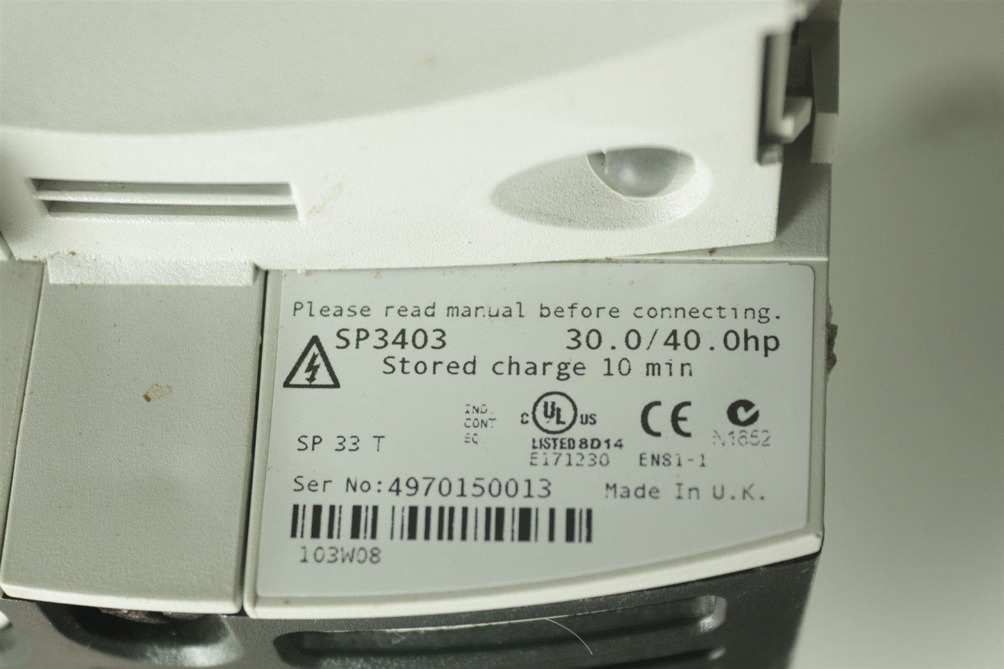 EMERSON Unidrive Servo Drive SP3403 For PHILIPS CT