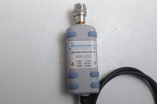 Rohde & Schwarz NRP-Z81 50MHz-18GHz Wideband Power Sensor -60dbm to+20dbm Tested