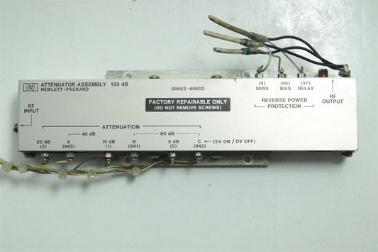 HP Agilent 8662A 155 dB Attenuator, Reverse Power Detector Assy 08662-60002