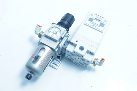 SMC Electro-Pneumatic Regulator RS-232C + Valve AW20-N02E-CZ