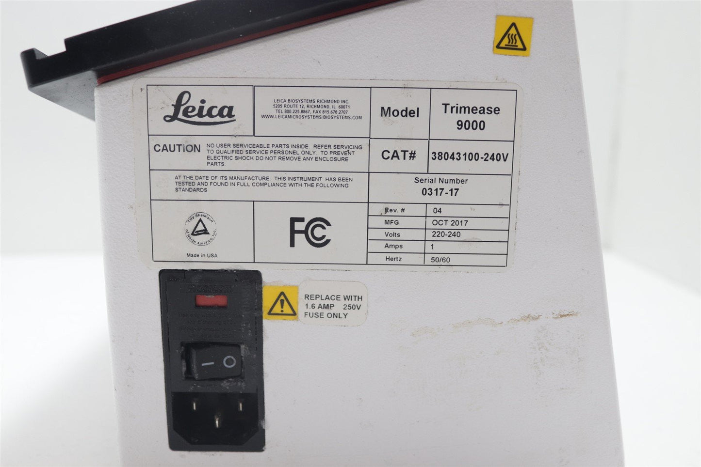 Leica Surgipath TrimEase 9000 Paraffin Melting station Tested Working