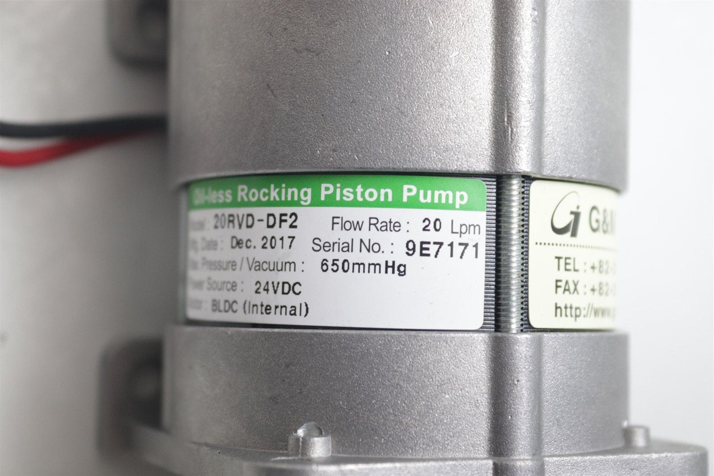 G&M Oil-less Rocking Piston Pump 20RVD-DF2