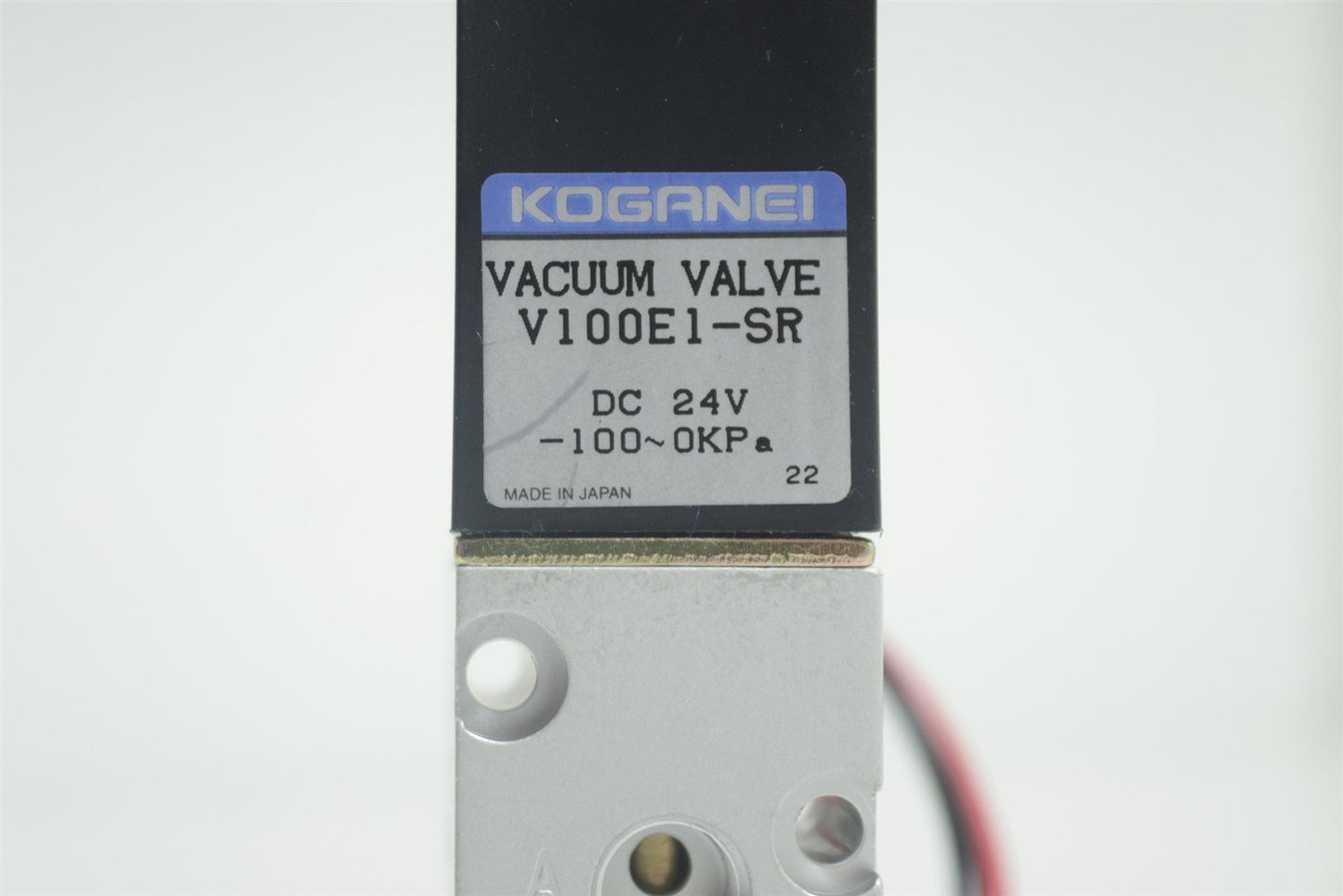 Koganei Vacuum Valve 24VDC V100E1-SR