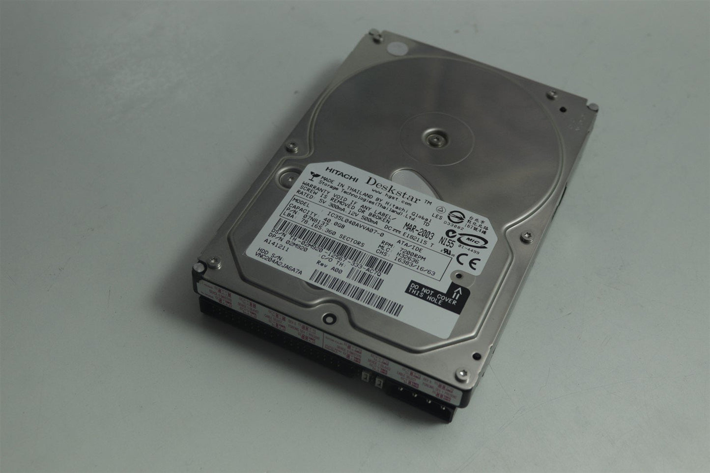 Hitachi Deskstar Hard Disk 41GB 7200RPM 3.5" IDE