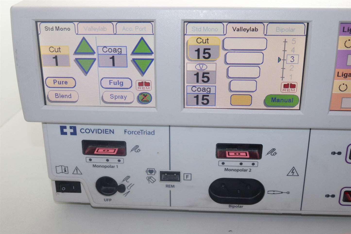 Covidien ValleyLab ForceTriad Platform Electrosurgical ESU No Top Cover, Tested