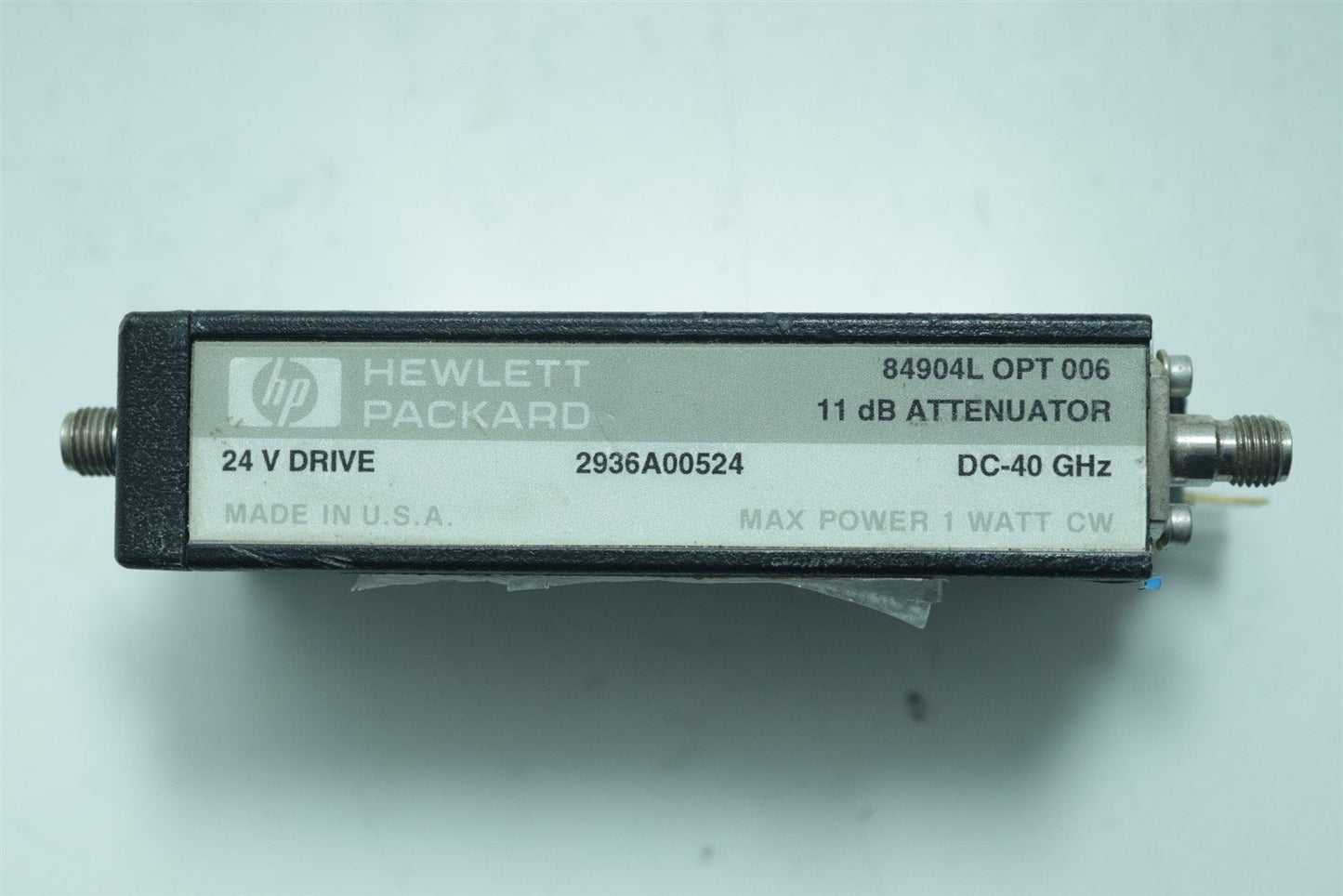 HP Agilent 84904L OPT 006 Step Attenuator 11dB DC-40GHz TESTED