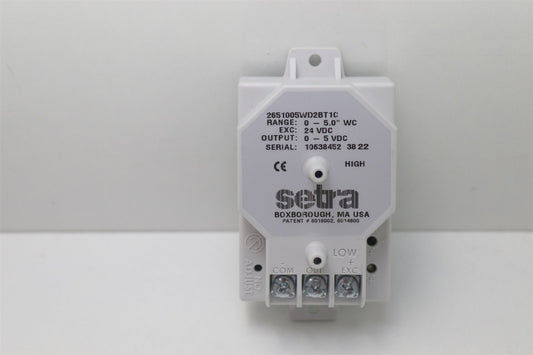 Setra 2651005WD2BT1C Pressure Sensor 265 Series
