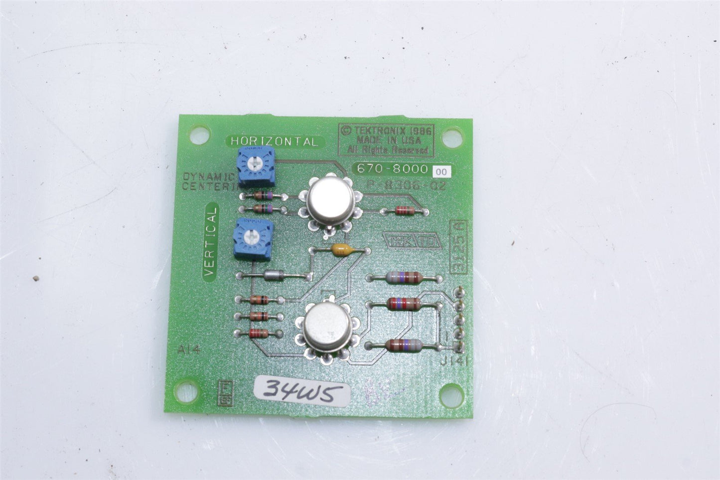 Tektronix 2445B 2465B Oscilloscope Dynamic Centering Circuit Board 670-8000-00