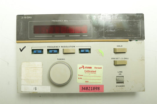 HP Agilent 8672A Signal Generator 2-18GHz Front Panel Assy 08672-60179