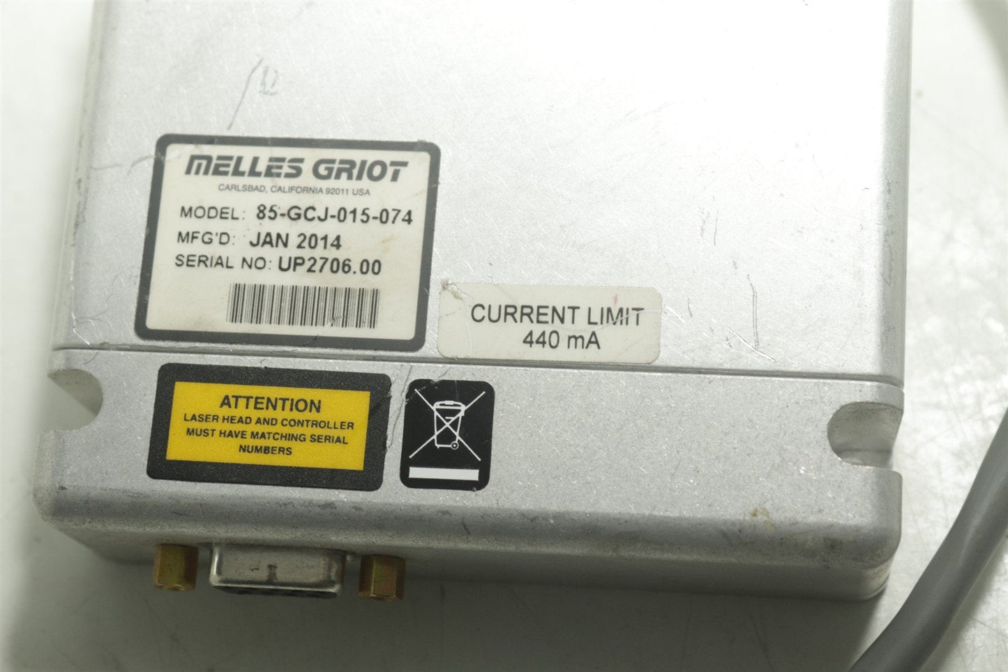 Melles Griot 85-GCJ-015-074 Laser Controller