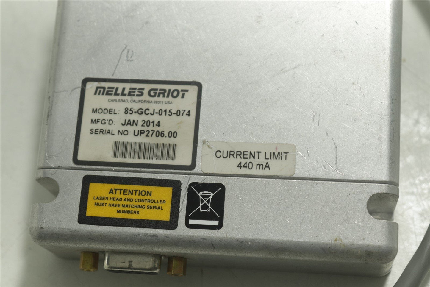 Melles Griot 85-GCJ-015-074 Laser Controller