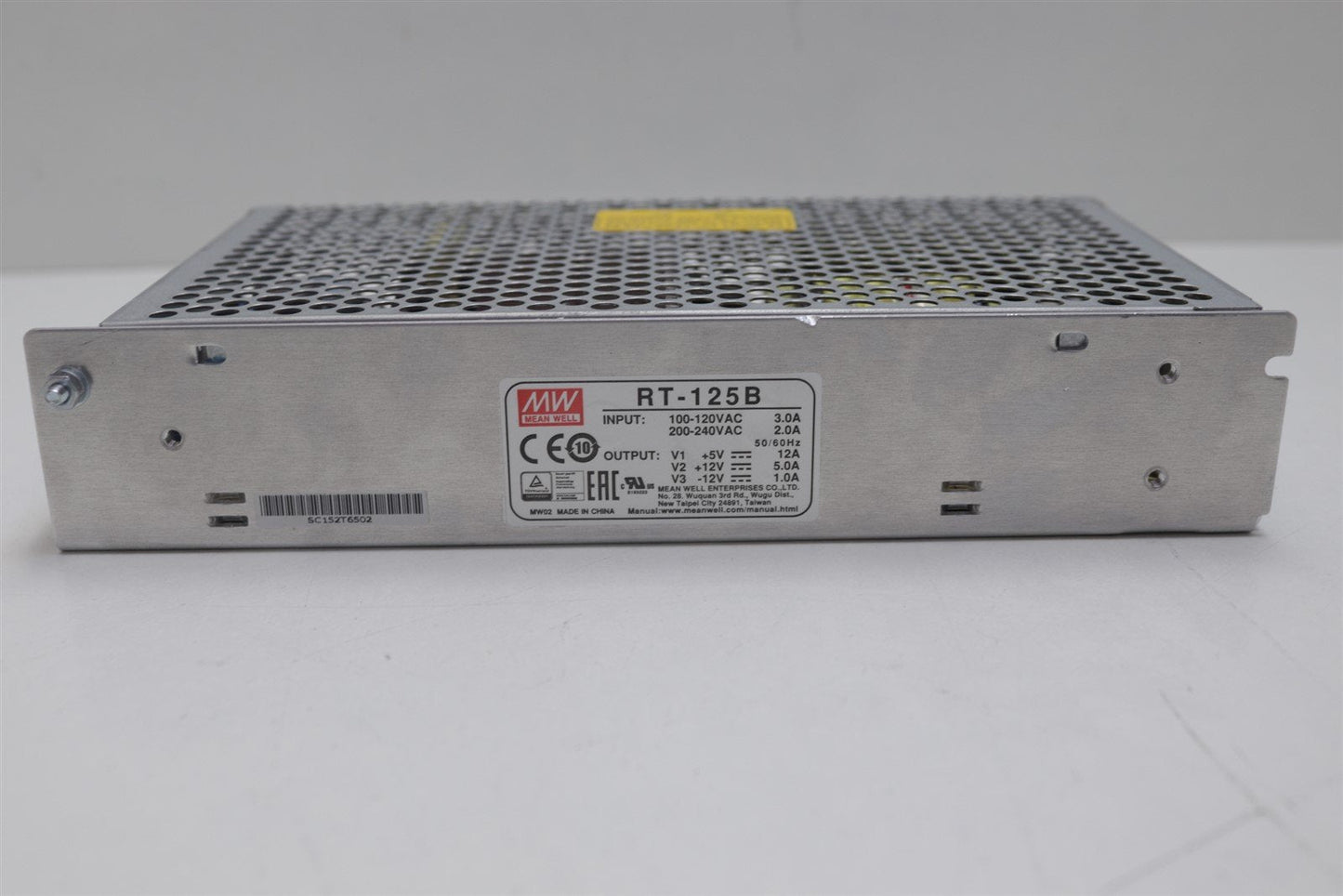 PHILIPS Incisive CT Mean Well Power Supply RT-125B IN:100-120VAC,3A,200-240VAC