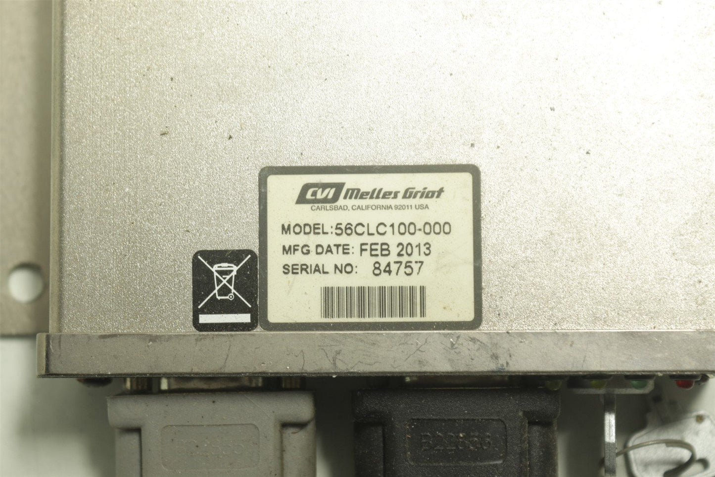 CVI Melles Griot Laser Controller 56CLC100-000 And Head 56CRH/S2832