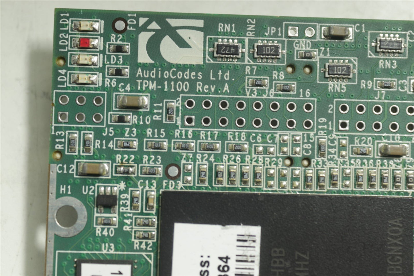 Audiocodes Ltd. TPM-1100 REV. A Piggyback PCB
