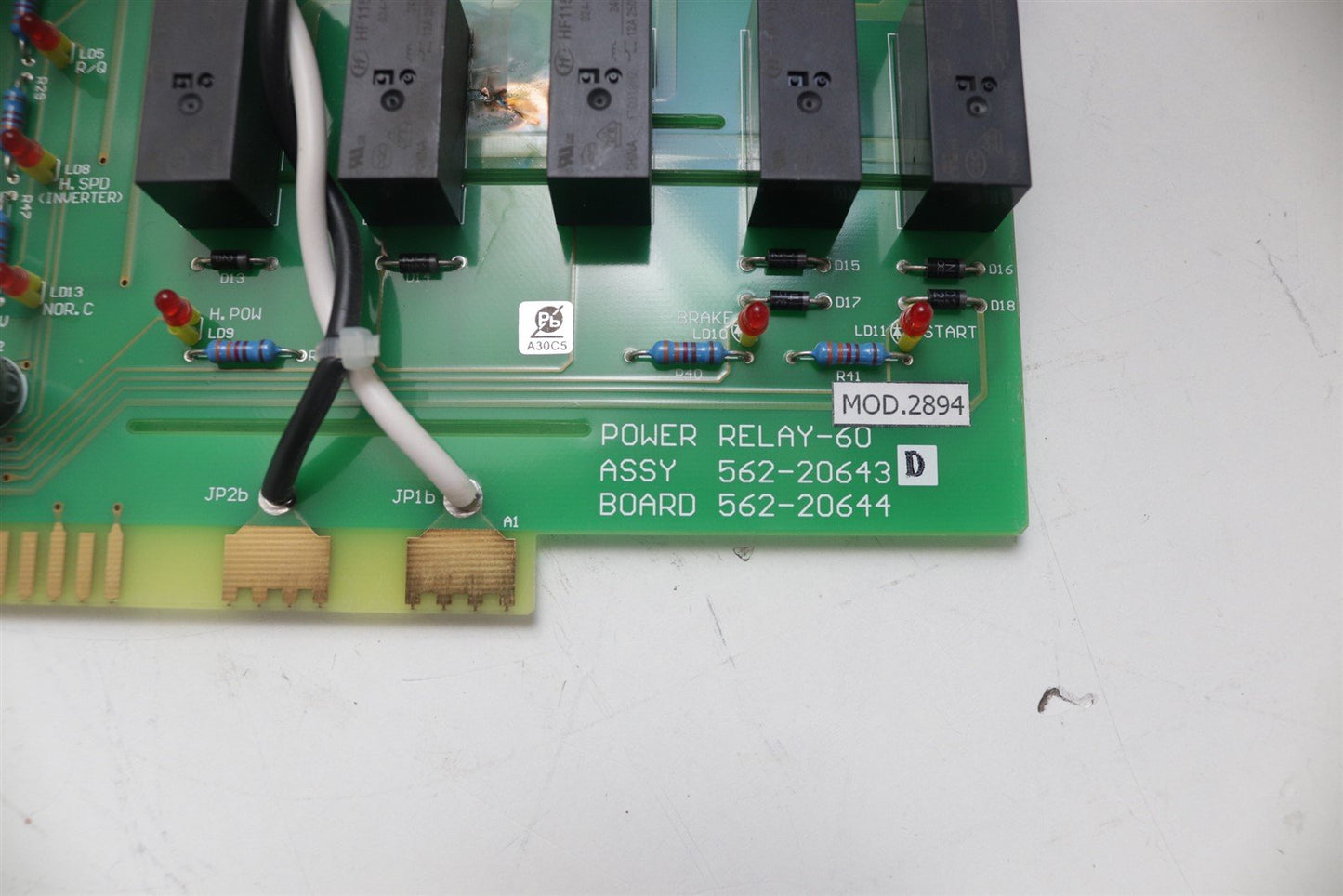 Shimadzu SA-60 Power Relay Board 562-20643 For X-Ray Tube Power Supply