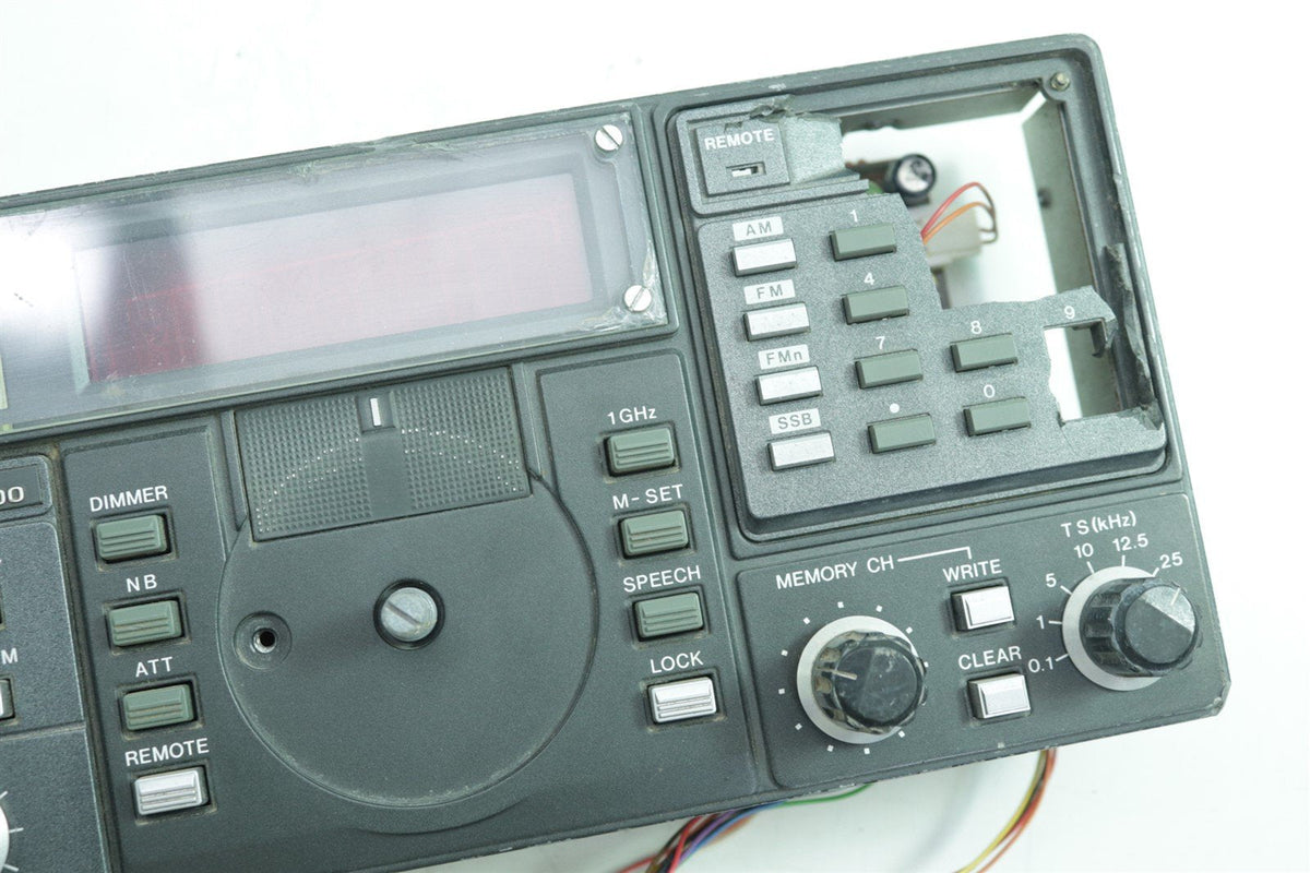 Icom Ic R7000 Rear Panel ICOM IC-R7000 Radio Reciever Front Panel Assy FOR PARTS – part2Go