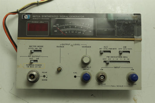 HP Agilent 8672A Signal Generator 2-18GHz Front Panel Assy 08672-60101