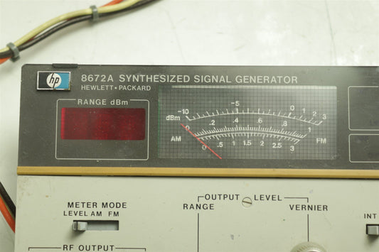 HP Agilent 8672A Signal Generator 2-18GHz Front Panel Assy 08672-60101