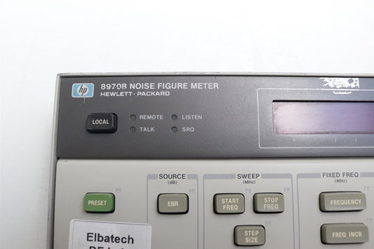 HP Agilent 8970B Noise Figure Meter Front Panel Assy