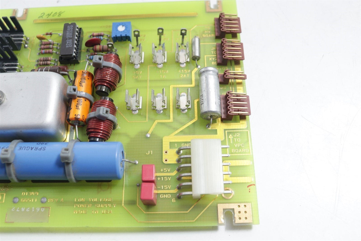 HP 8753A Network Analyzer 300KHz-3GHz 01349-66511 RevA LVPS Board