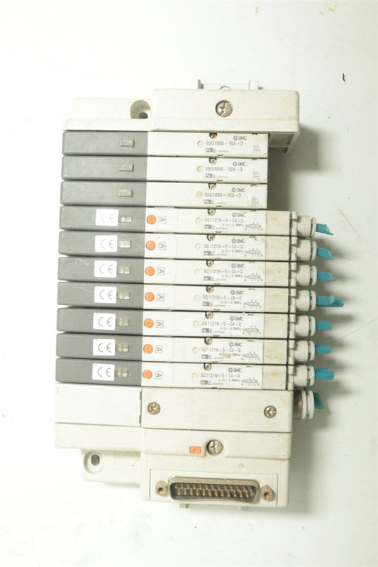 SMC Assembly Valve SQ1131N-5-C4-Q Lot Of 7+ 3 SSQ1000-10A-3
