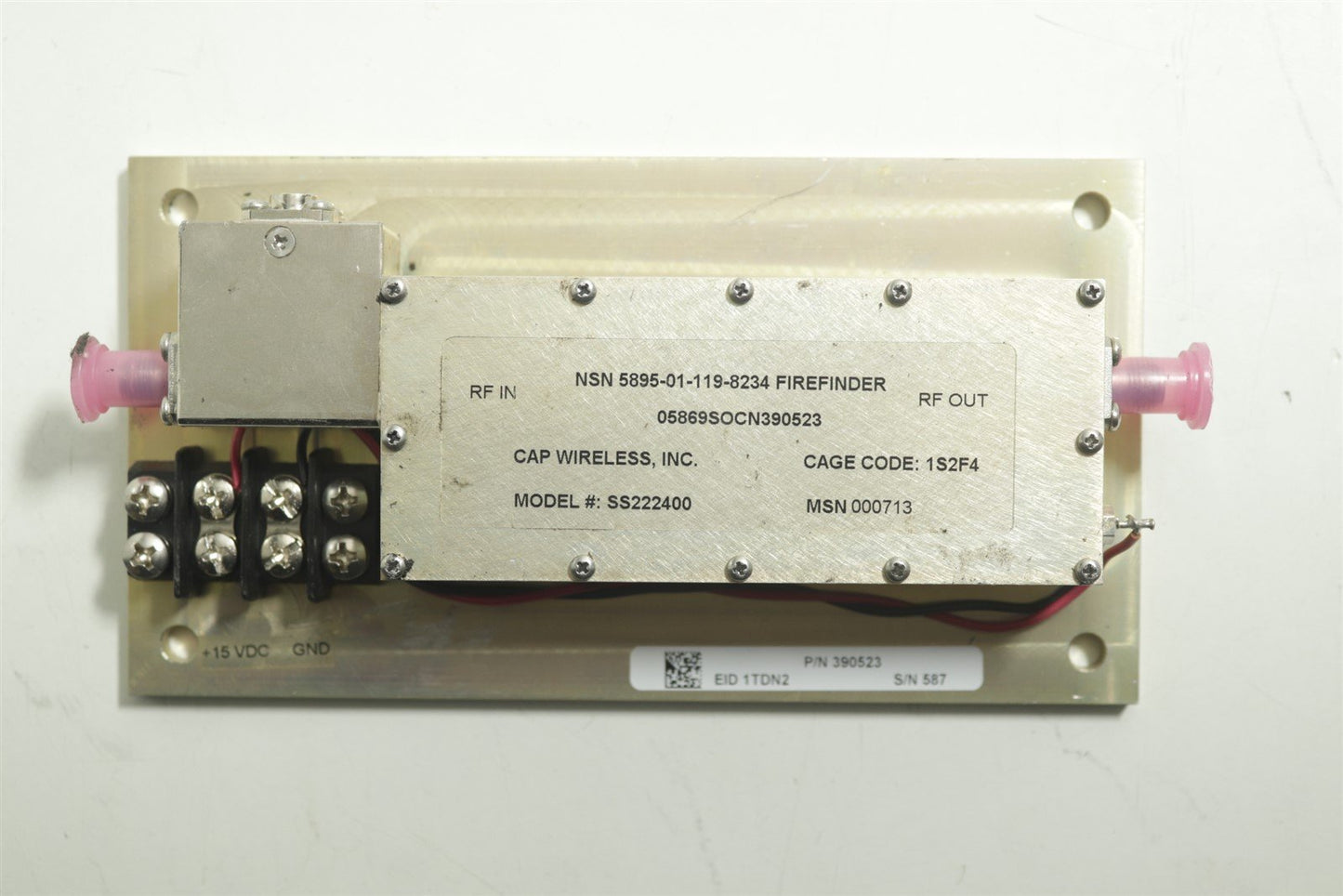 CAP Wireless SS222400 5895-01-119-8234 Radio Frequency Amplifier