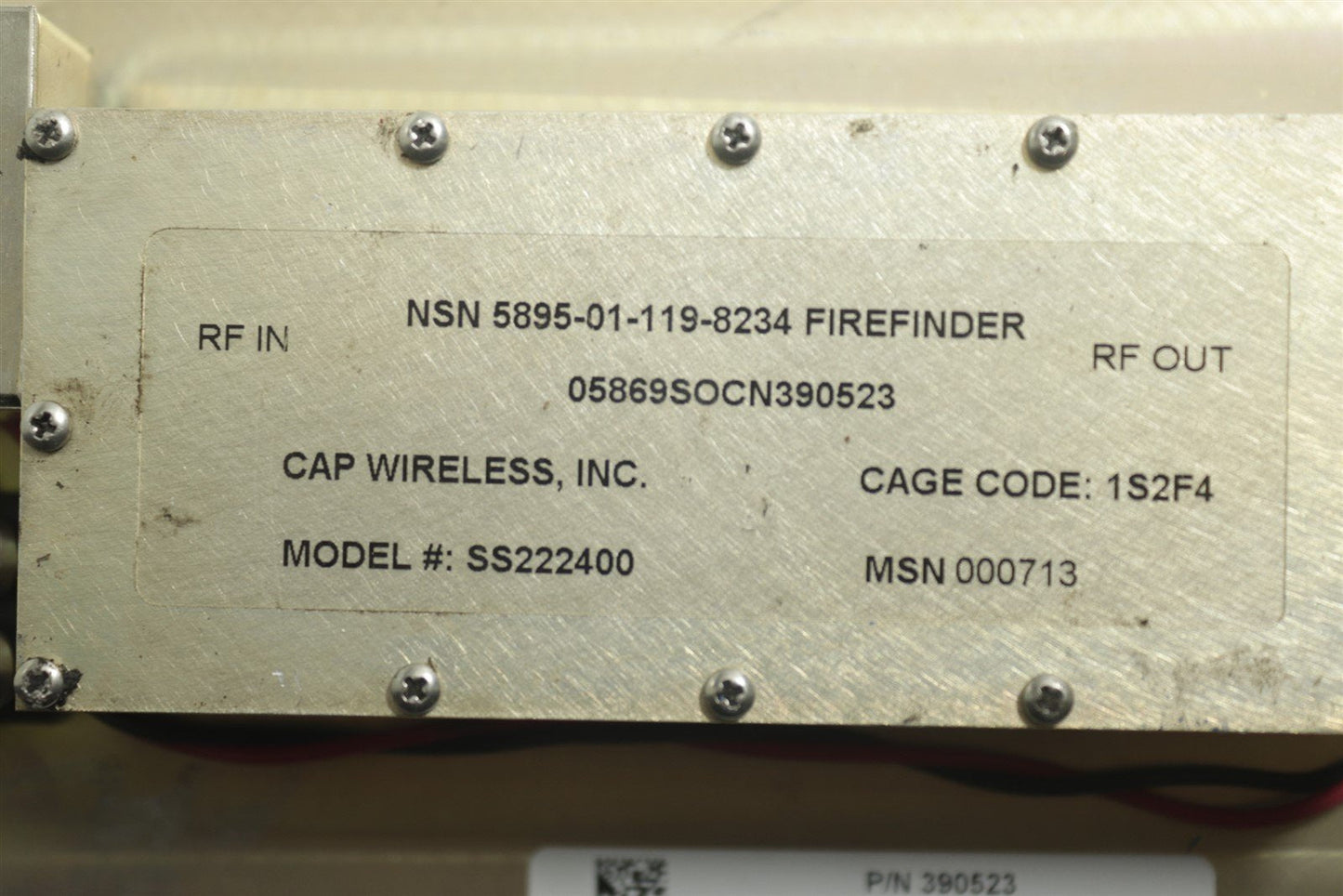 CAP Wireless SS222400 5895-01-119-8234 Radio Frequency Amplifier