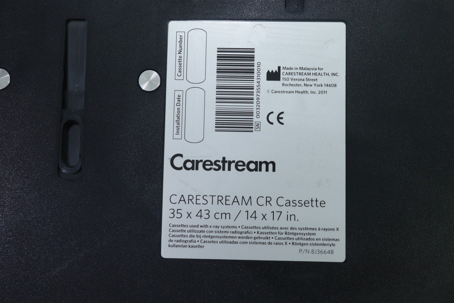 Carestream Cassette 35x43cm 14x17" + Screen POC 140\260\360 Vita CR Flex
