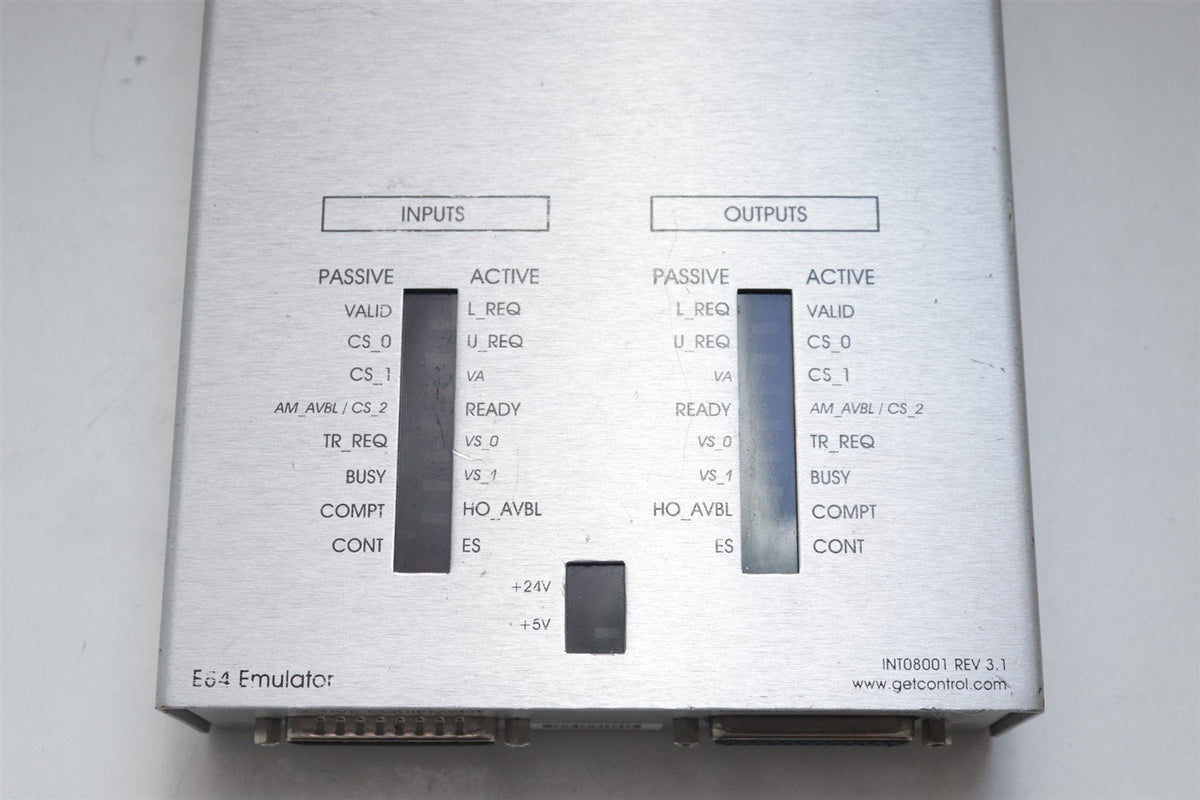 E84 Controller Get Control GCI Get Control Inc. E84 Emulator model INT08001 REV 3.1 – part2Go