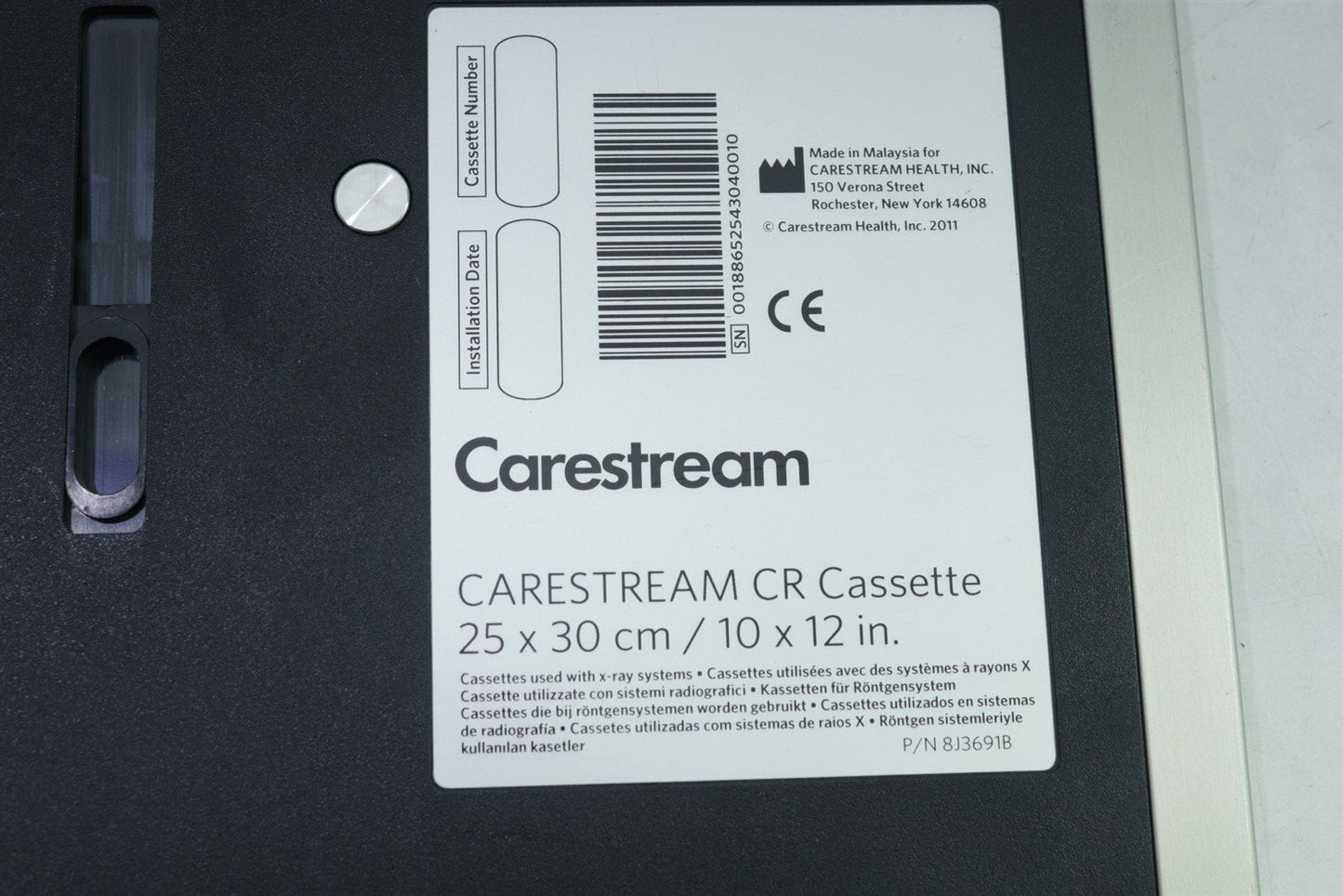 Carestream Cassette 10x12" 25x30cm + Screen POC 140 260 360 Vita Flex CR