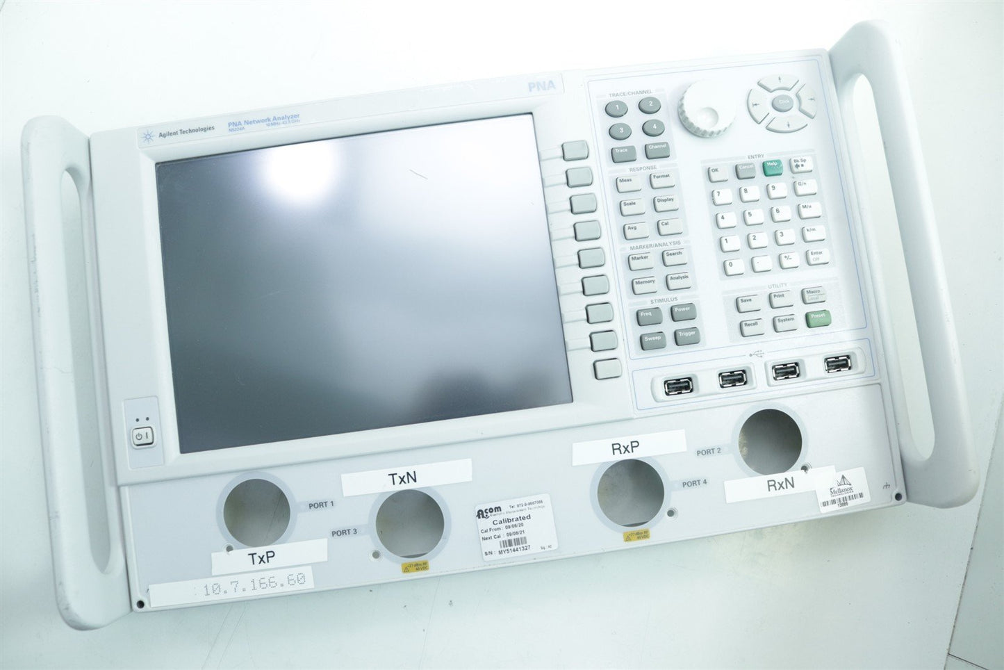Agilent N5224A 10MHz- 43.5GHz Network Analyzer Front Panel Assy