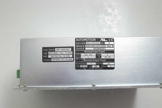 Electrocraft Controls Servo Drive 601-00032C ACE1200-110-1220