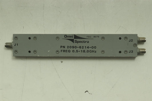 Omni Spectra 0.5-18.0GHz RF Power Divider SMA(F) 2090-6214-00