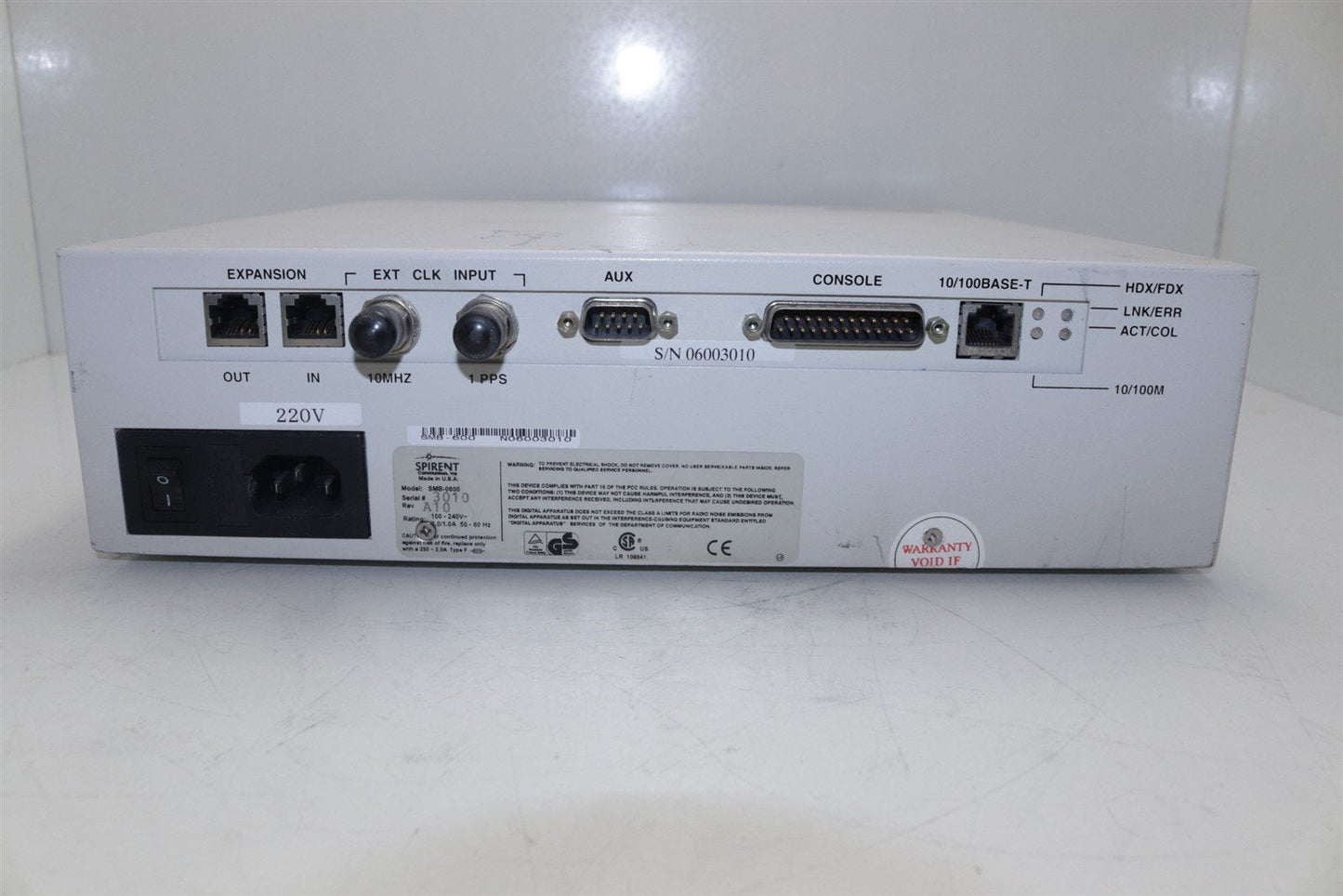 Spirent SmartBits 600 Performance Analysis System 2 Slot Mainframe SMB-600