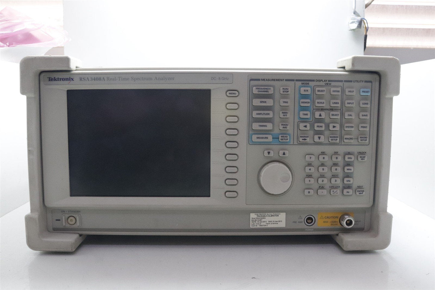 Tektronix RSA-3408A Real Time Spectrum Analyzer 8GHz Opts A1/1R/02/21/24