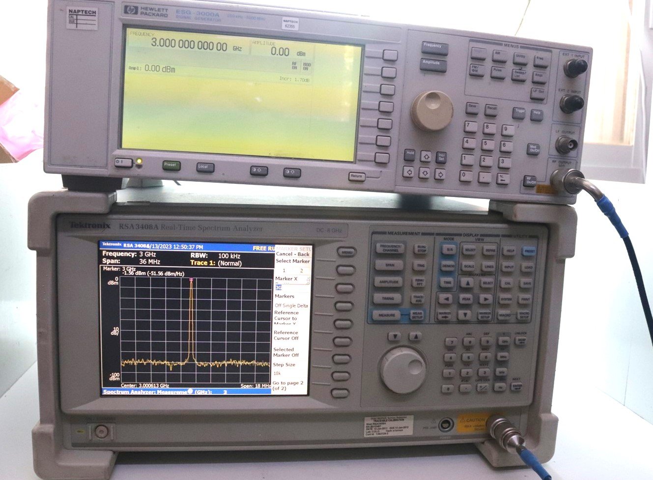 Tektronix RSA-3408A Real Time Spectrum Analyzer 8GHz Opts A1/1R/02/21/24