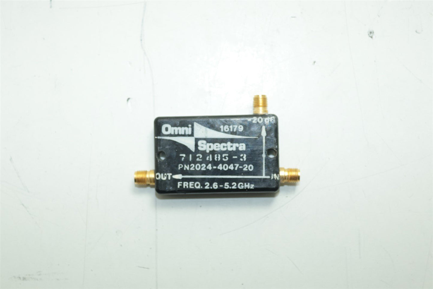 Omni Spectra Directional Coupler 2.6-5.2GHz 2024-4047-20