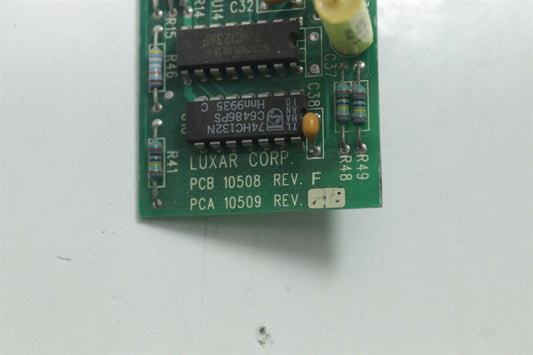 Luxar Board PCB 10508 REV F PCA 10509