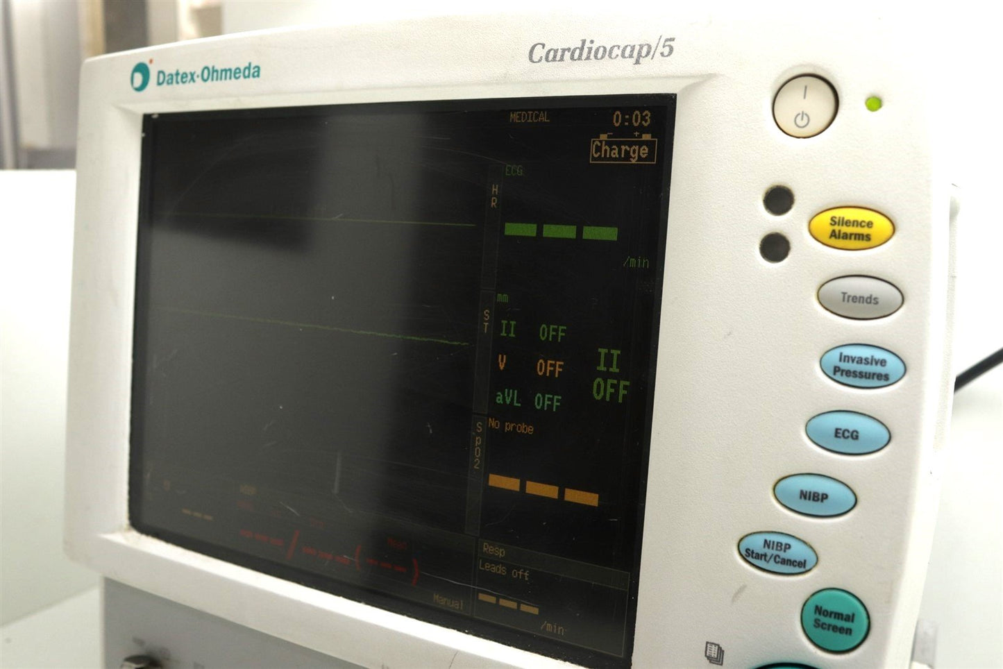 Datex Ohmeda Cardiocap/5 Patient Monitor